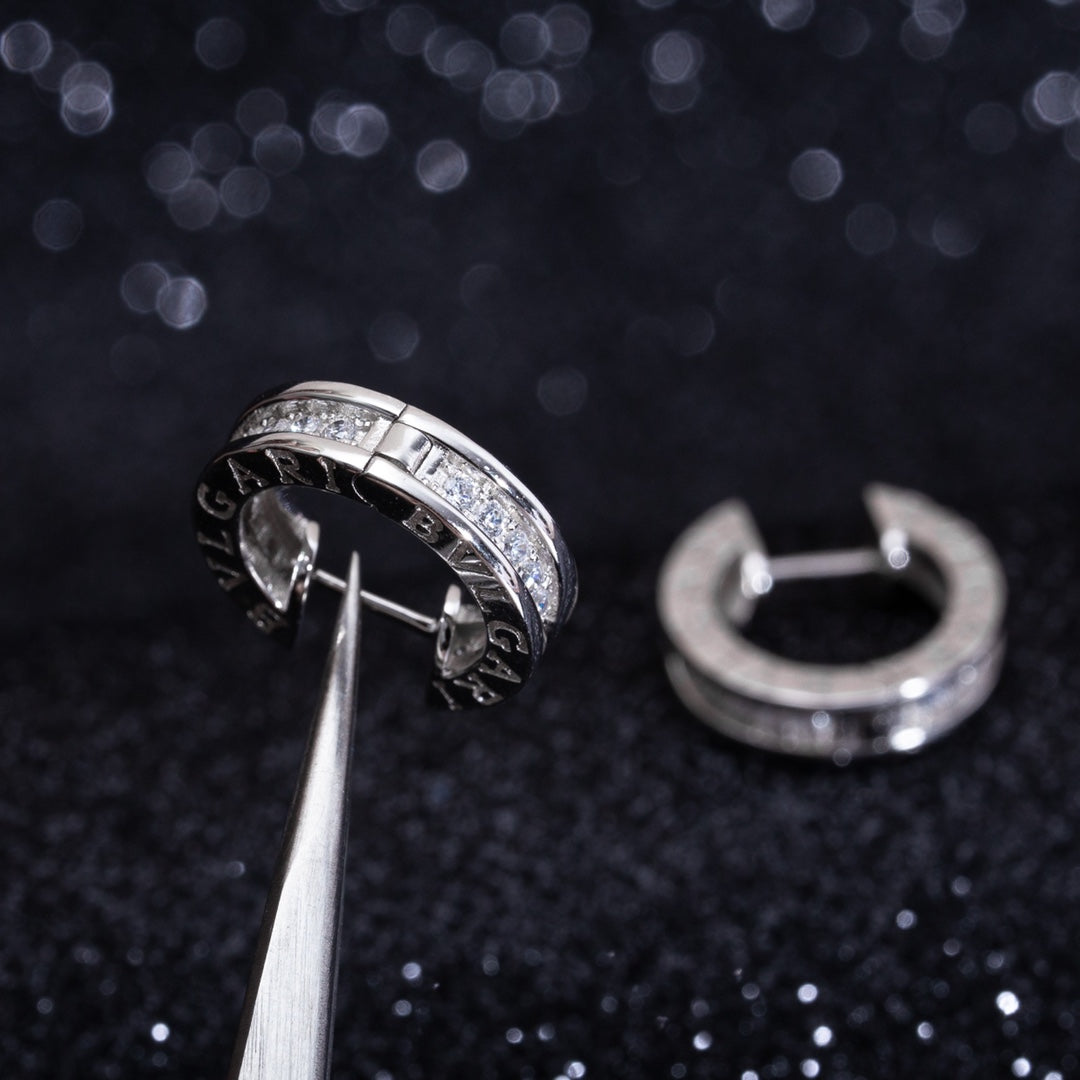 [Love Lucky]ZERO 1 MINI SILBER DIAMANT OHRRINGE