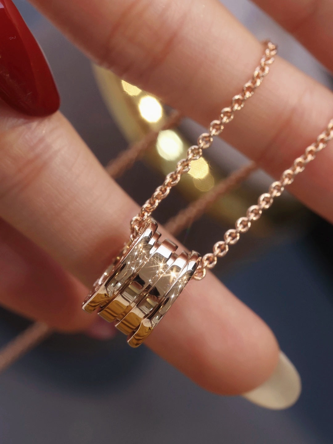 [Love Lucky]ZERO 1 ROSA GOLD HALSKETTE