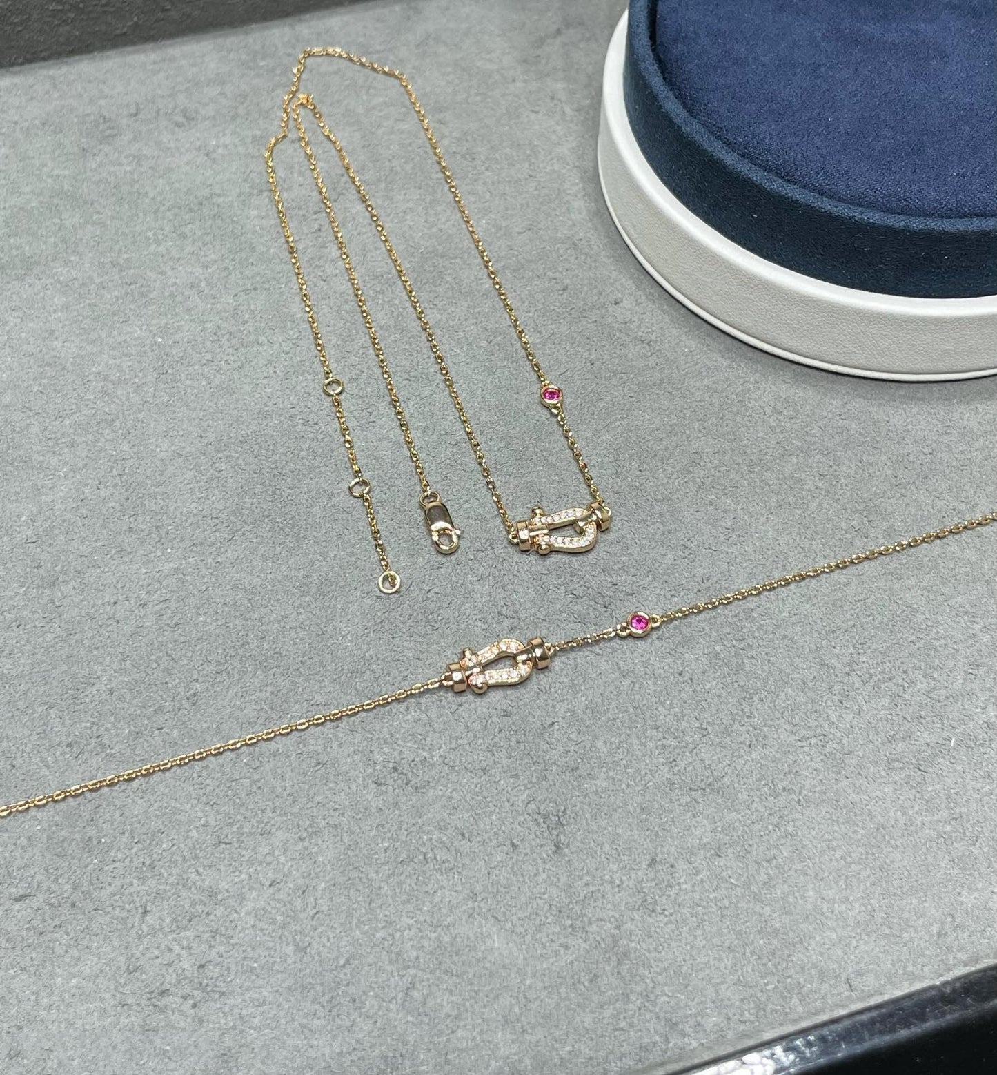 [Love Lucky]FORCE 10 DIAMANT ROSGOLD HALSKETTE
