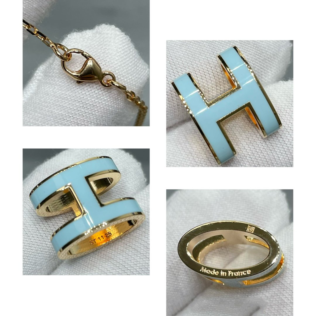 [Love Lucky] POP ​​H HIMMELBLAU HALSKETTE