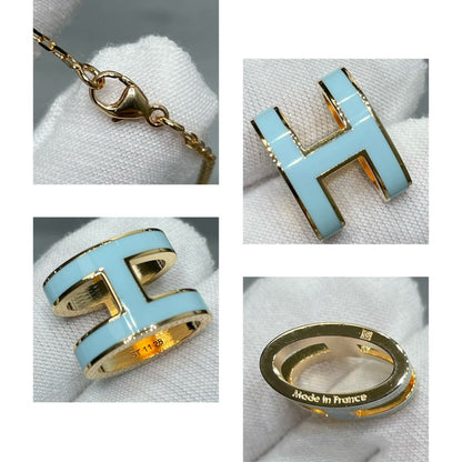 [Love Lucky] POP ​​H HIMMELBLAU HALSKETTE