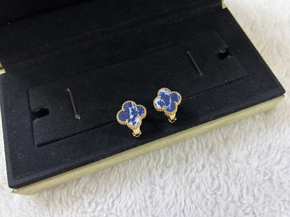 [Love Lucky]CLOVER PIETERSITE MEDIUM OHRSTECKER