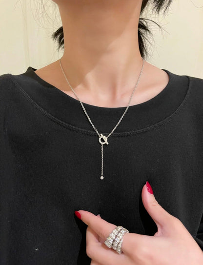 [Love Lucky]FINESSE SILBER DIAMANT HALSKETTE