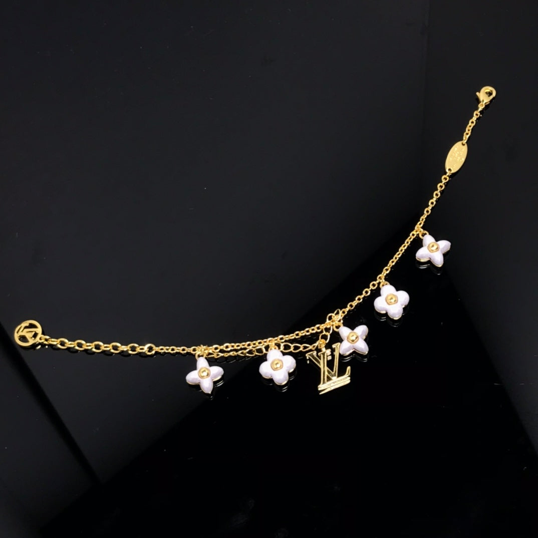 [Love Lucky]LOGO 6 MOTIV STERN UND SONNE GOLDARMBAND