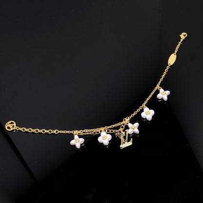 [Love Lucky]LOGO 6 MOTIV STERN UND SONNE GOLDARMBAND