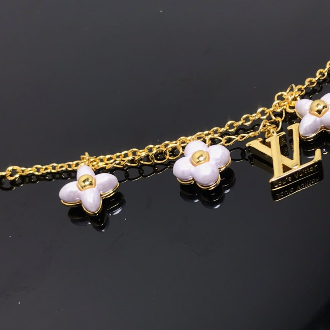 [Love Lucky]LOGO 6 MOTIV STERN UND SONNE GOLDARMBAND