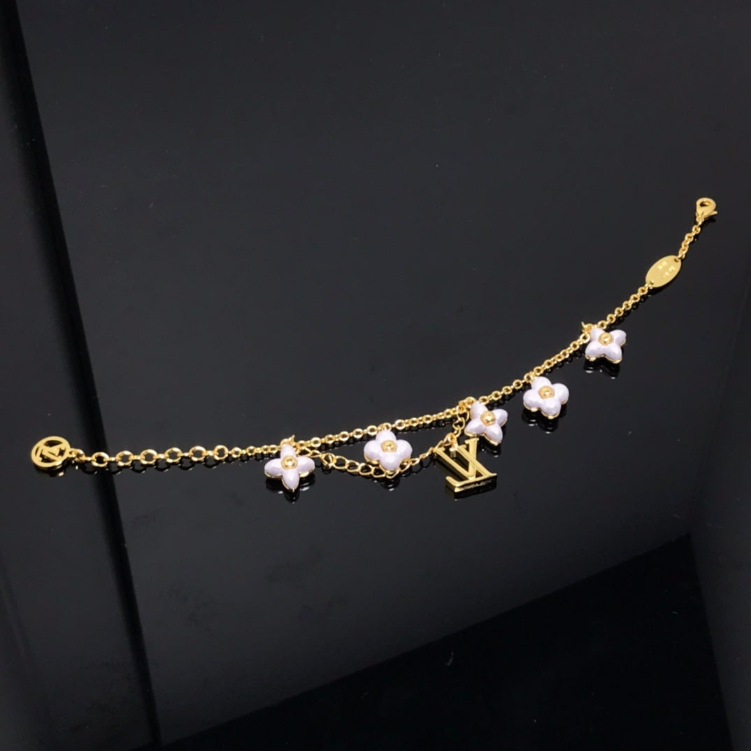 [Love Lucky]LOGO 6 MOTIV STERN UND SONNE GOLDARMBAND