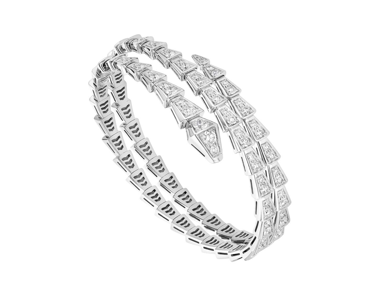 [Love Lucky]SERPENTI ARMBAND SILBER DIAMANT DOPPELREIHIG