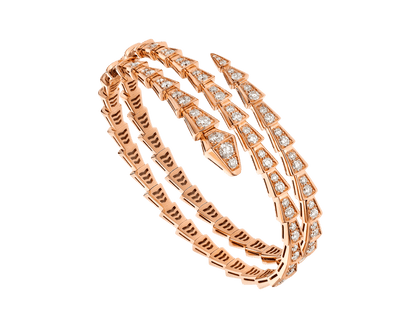 [Love Lucky]SERPENTI ARMBAND ROTGOLD DIAMANT DOPPELREIHIG