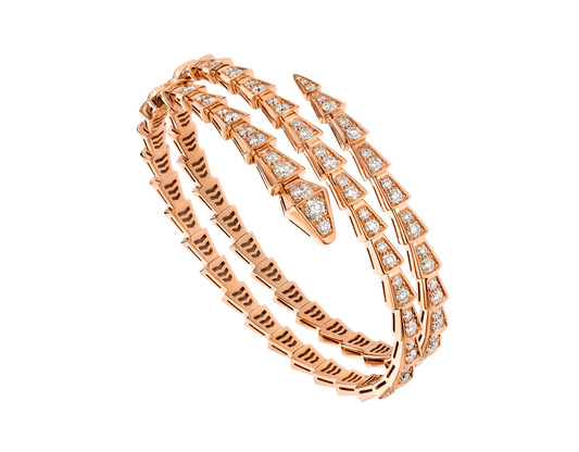 [Love Lucky]SERPENTI ARMBAND ROTGOLD DIAMANT DOPPELREIHIG