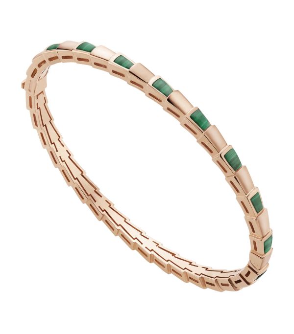 [Love Lucky]SERPENTI ARMBAND ROTGOLD MALACHIT 