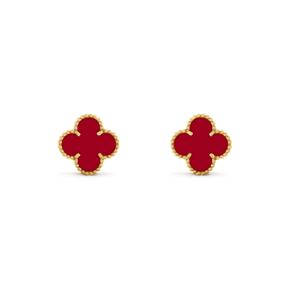 [Love Lucky]CLOVER MEDIUM 1 MOTIFS KARNEOL OHRRINGE