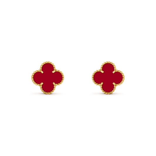 [Love Lucky]CLOVER MEDIUM 1 MOTIFS KARNEOL OHRRINGE