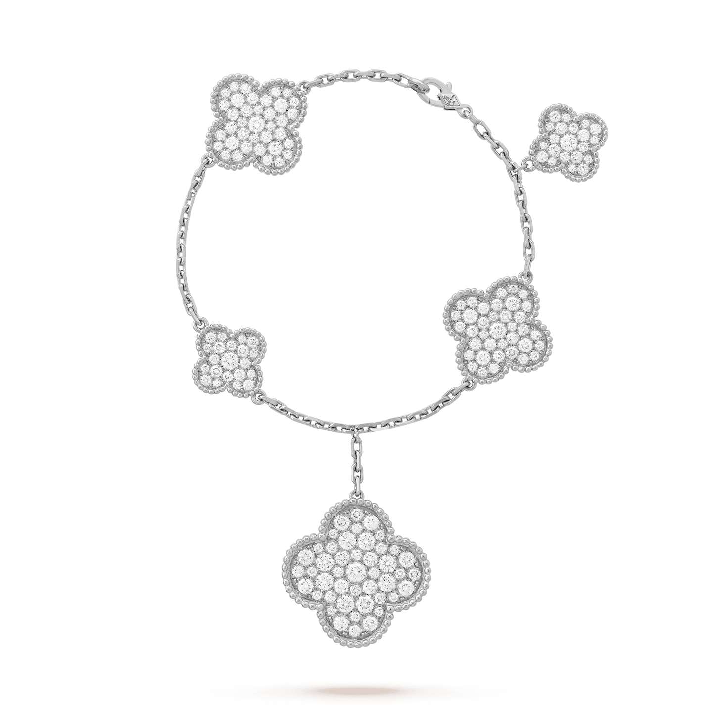 [Love Lucky]CLOVER 6 Motive Silber Diamant Armband