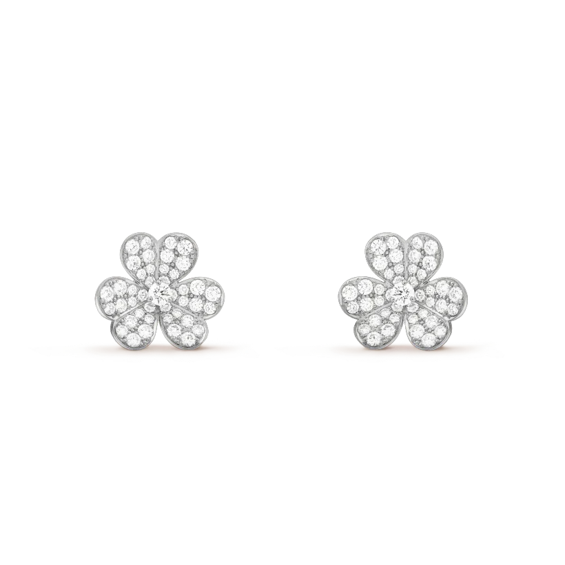 [Love Lucky]CLOVER COMOS DIAMANT OHRRINGE SILBER