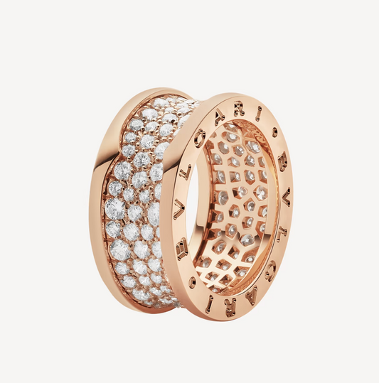 [Love Lucky]ZERO 1 MIT DIAMANTEN AUF DEM SPIRALRING