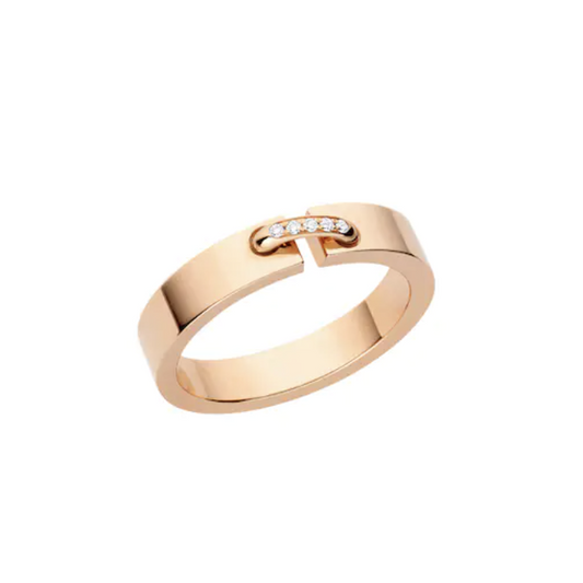 [Love Lucky] ALLIANCE LIENS VIDENCE DIAMANT 4MM RING
