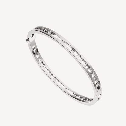 [Love Lucky] ZERO 1 SPIRAL LOGO SILBERARMBAND