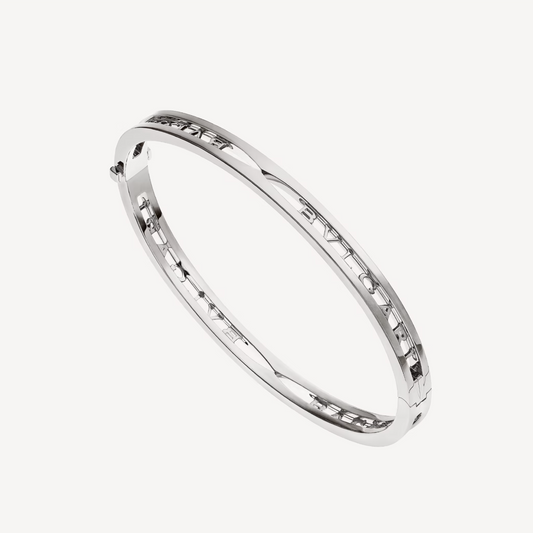[Love Lucky] ZERO 1 SPIRAL LOGO SILBERARMBAND
