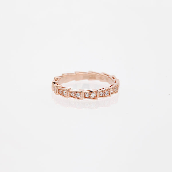 [Love Lucky] SERPENTI RING ROTGOLD DIAMANT GEPAART 3MM