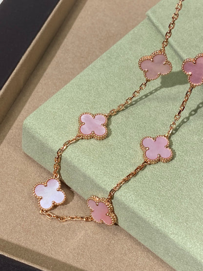 [Love Lucky]CLOVER 10 Motive Onyx Halskette