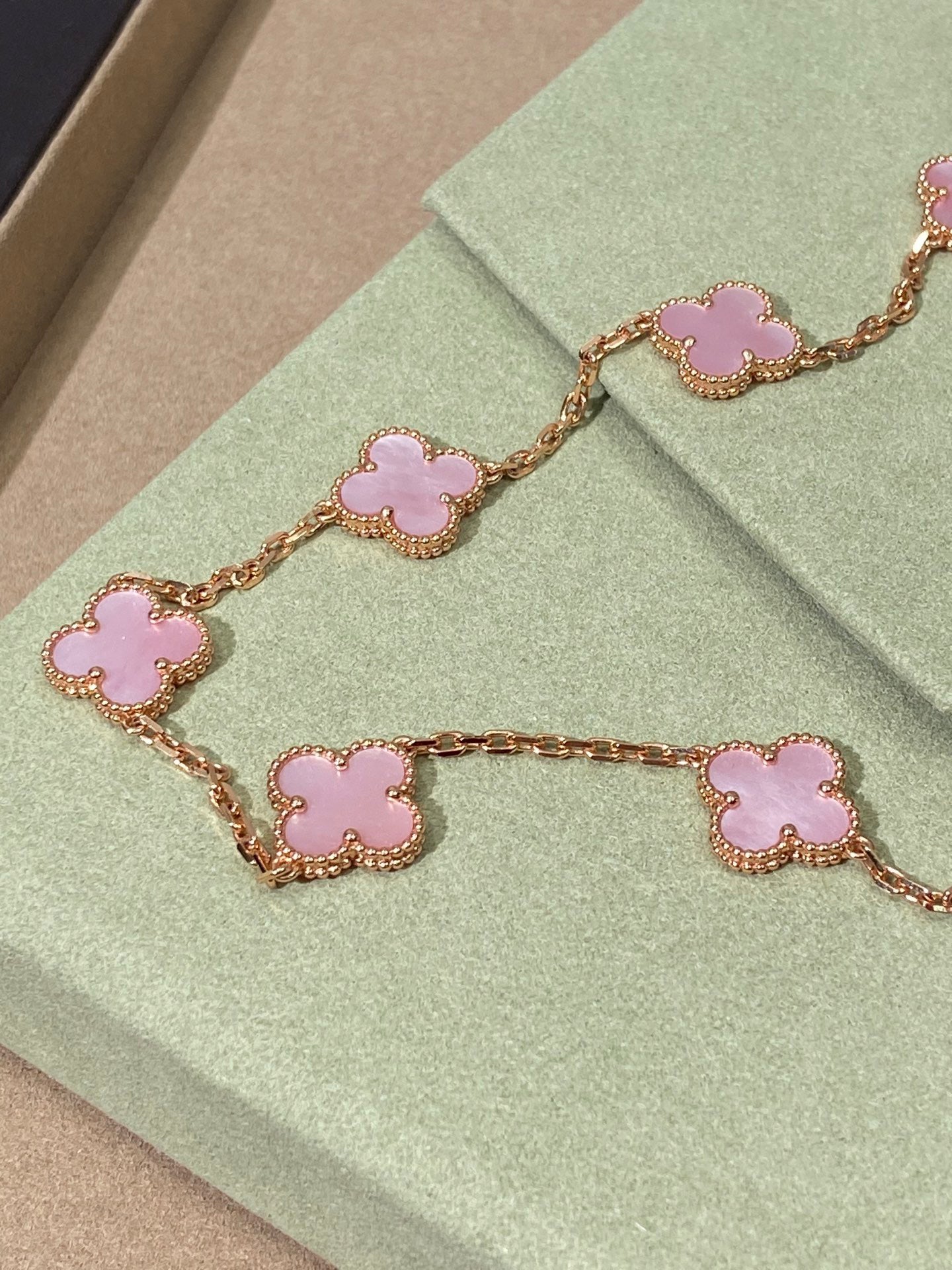 [Love Lucky]CLOVER 10 Motive Onyx Halskette