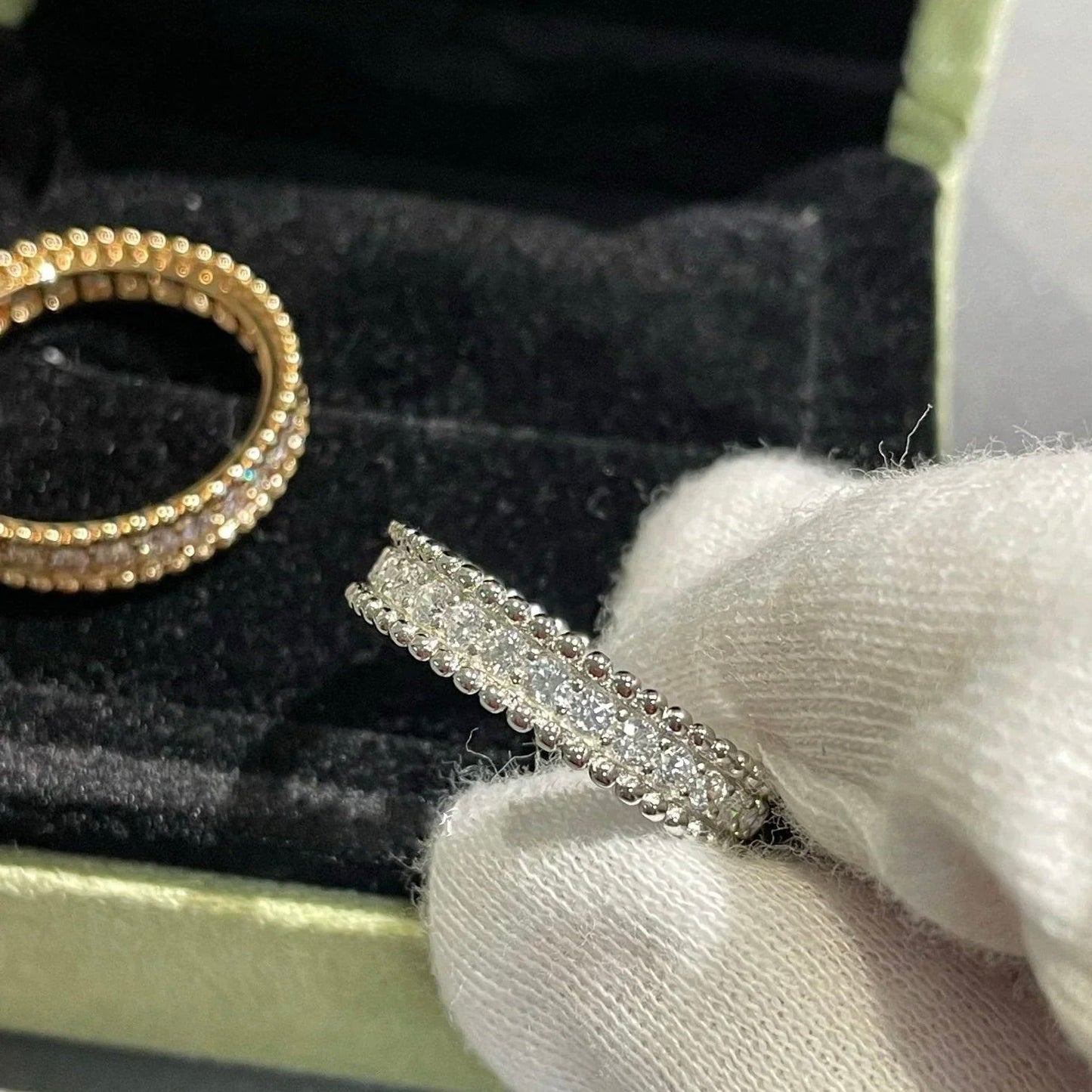 [Love Lucky]PERLEE DIAMOND ROSE GOLD RING
