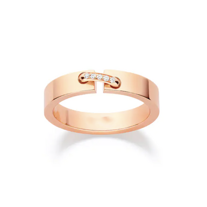 [Love Lucky]ALLIANCE LIENS VIDENCE DIAMOND 4MM RING