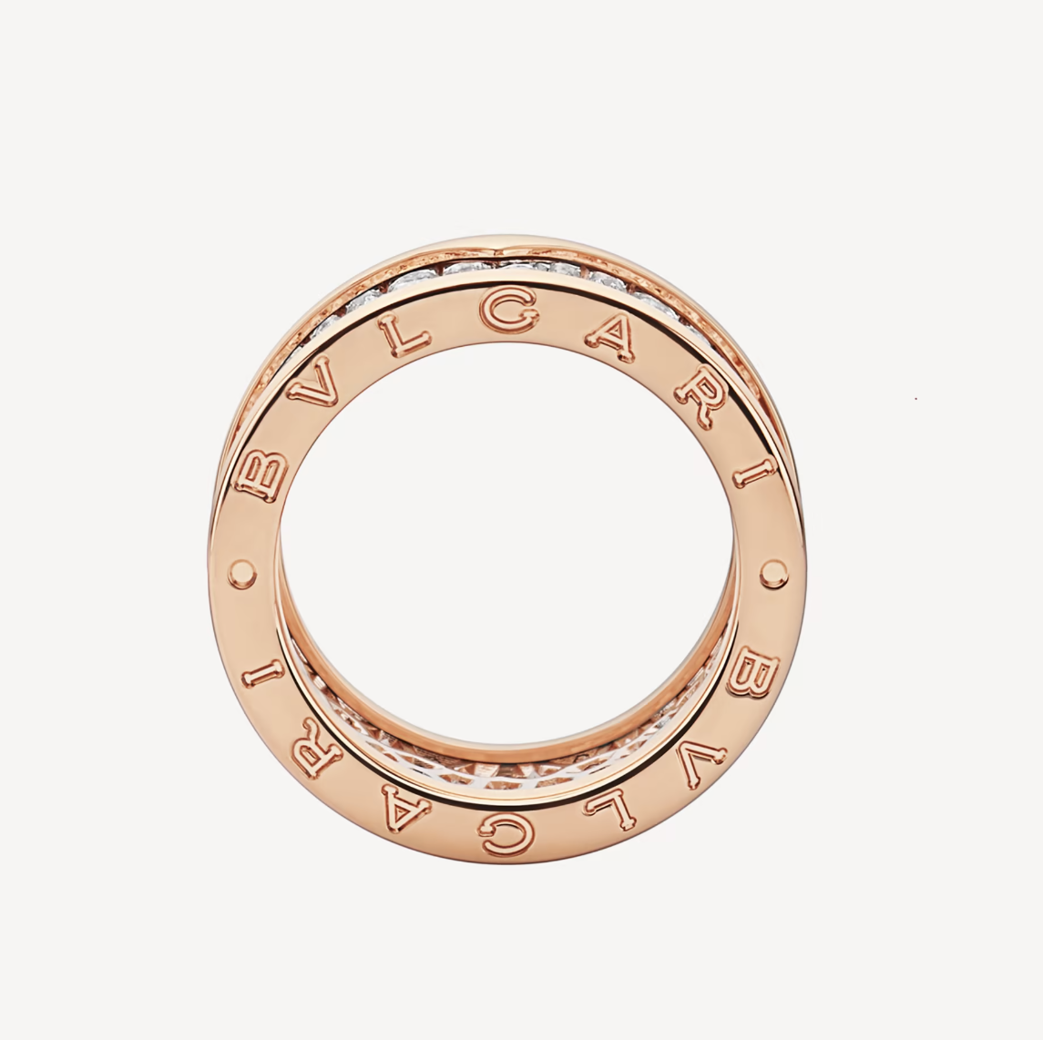 [Love Lucky]ZERO 1 MIT DIAMANTEN AUF DEM SPIRALRING