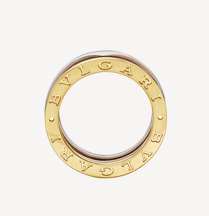 [Love Lucky]ZERO 1 DREI-BAND-RING IN ROSA, WEISS UND GELB