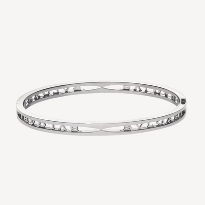 [Love Lucky] ZERO 1 SPIRAL LOGO SILBERARMBAND