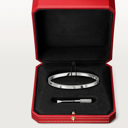 [Love Lucky] LIEBESARMBAND 3,65 MM 10 DIAMANTEN