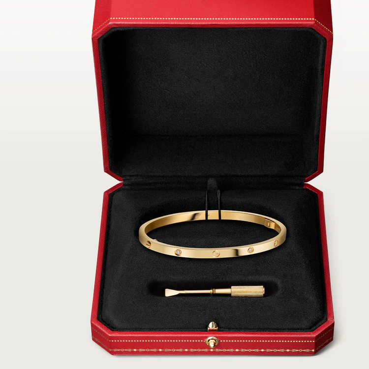 [Love Lucky] LIEBESARMBAND 3,65 MM 6 DIAMANTEN