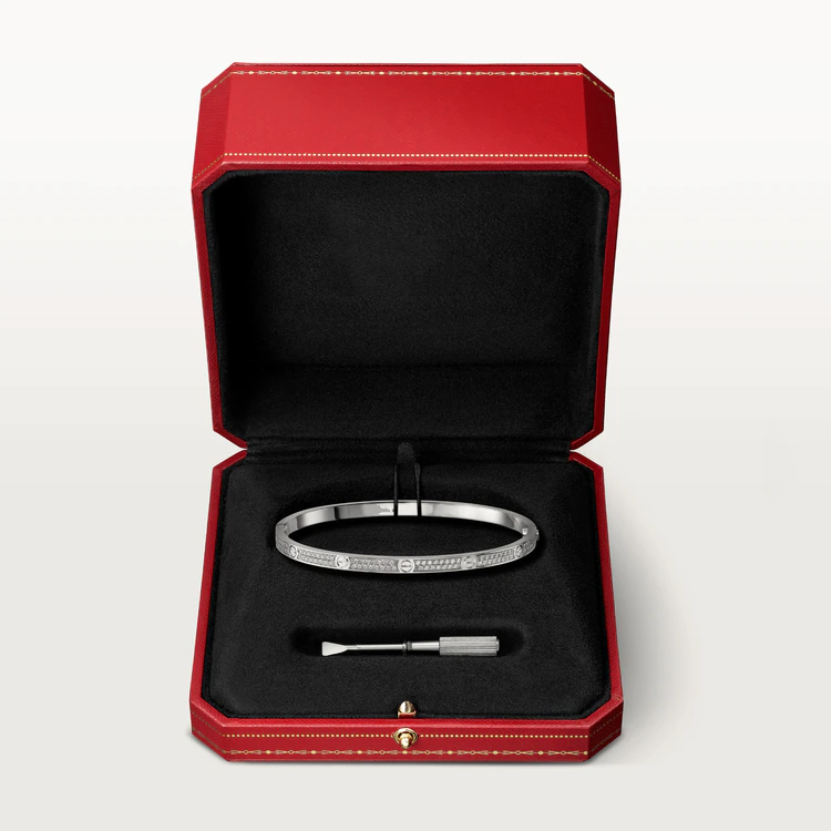 [Love Lucky] Liebesarmband 3,65 mm mit Diamanten besetzt