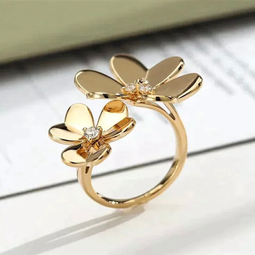 [Love Lucky]CLOVER COMOS GOLD DIAMOND RING