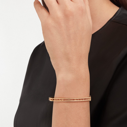 [Love Lucky]ZERO 1 SPIRAL LOGO ROSA GOLD ARMBAND
