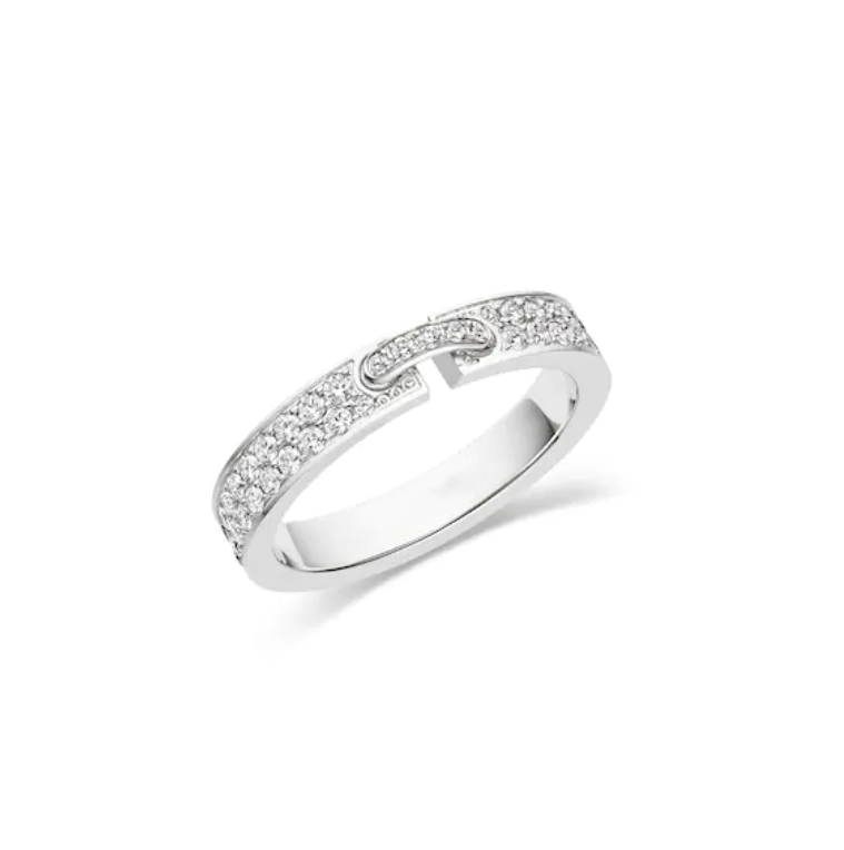 [Love Lucky] ALLIANCE LIENS VIDENCE DIAMANTRING MIT 4 MM