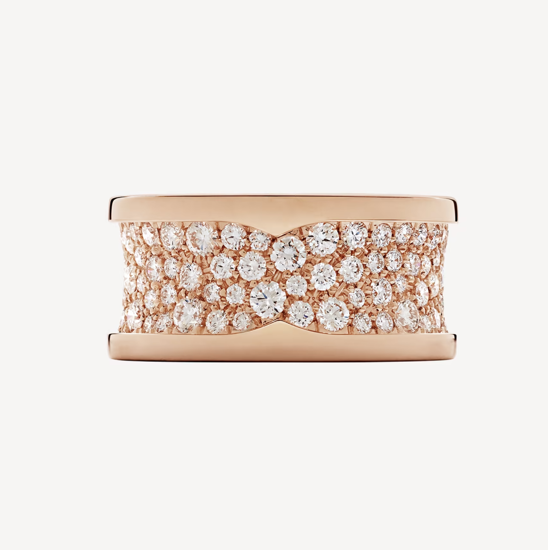 [Love Lucky]ZERO 1 MIT DIAMANTEN AUF DEM SPIRALRING