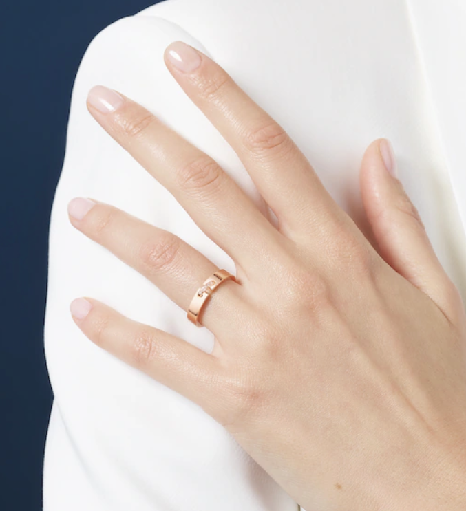 [Love Lucky]ALLIANCE LIENS VIDENCE DIAMOND 4MM RING