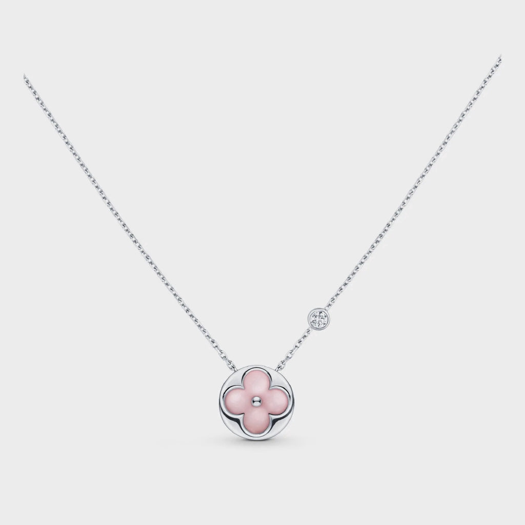 [Love Lucky]Silberarmband mit Sonnenmotiv, rosa Mops