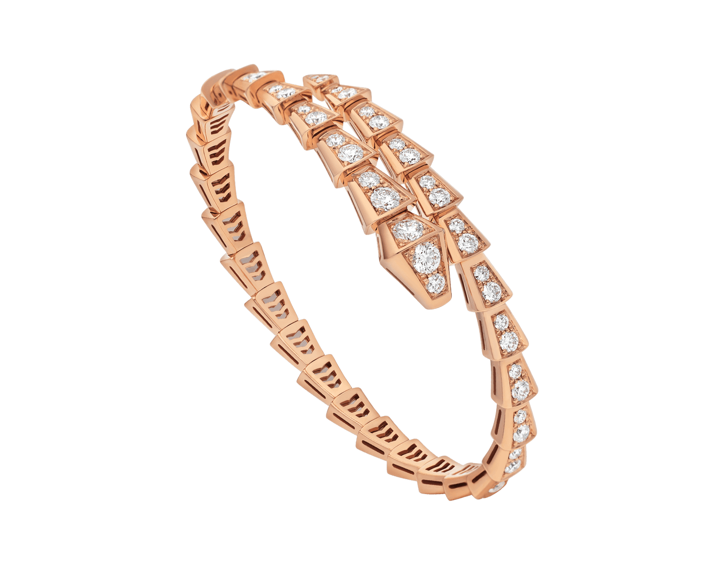 [Love Lucky]SERPENTI ARMBAND 6,8MM ROTGOLD DIAMANT 
