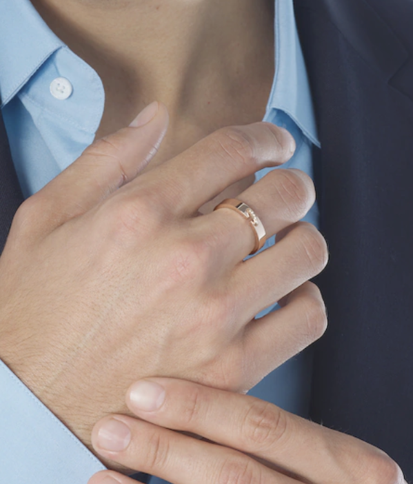 [Love Lucky]ALLIANCE LIENS VIDENCE DIAMOND 4MM RING