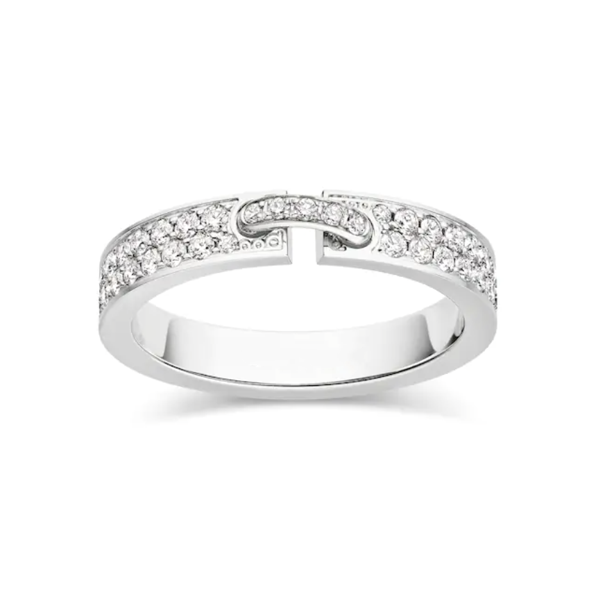 [Love Lucky] ALLIANCE LIENS VIDENCE DIAMANTRING MIT 4 MM