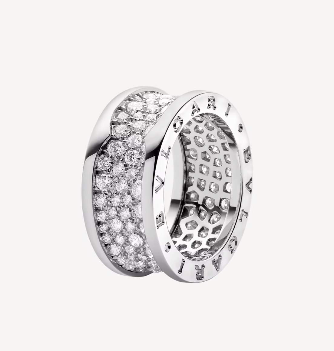 [Love Lucky]ZERO 1 MIT DIAMANTEN AUF DEM SPIRALRING