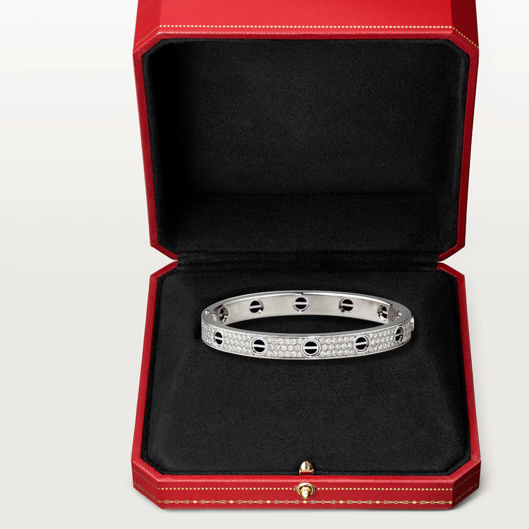 [Love Lucky]LOVE BRACELET 6.1MM DIAMOND-PAVED CERAMIC