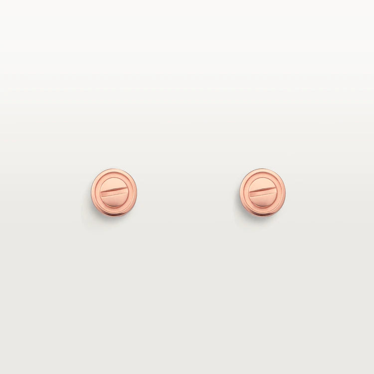 [Love Lucky] LIEBESOHRRINGE ROSA GOLD 10MM