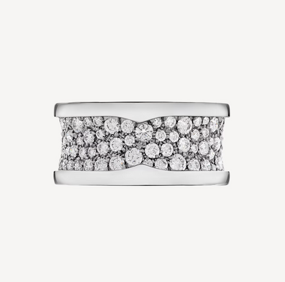 [Love Lucky]ZERO 1 MIT DIAMANTEN AUF DEM SPIRALRING