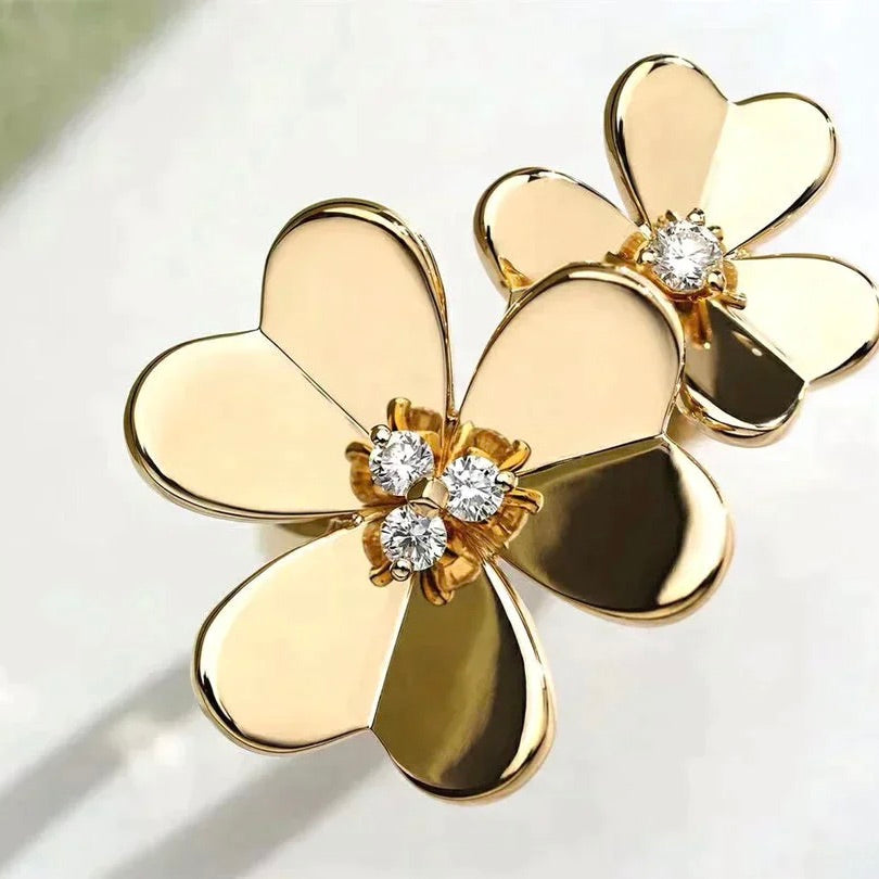 [Love Lucky]CLOVER COMOS GOLD DIAMOND RING