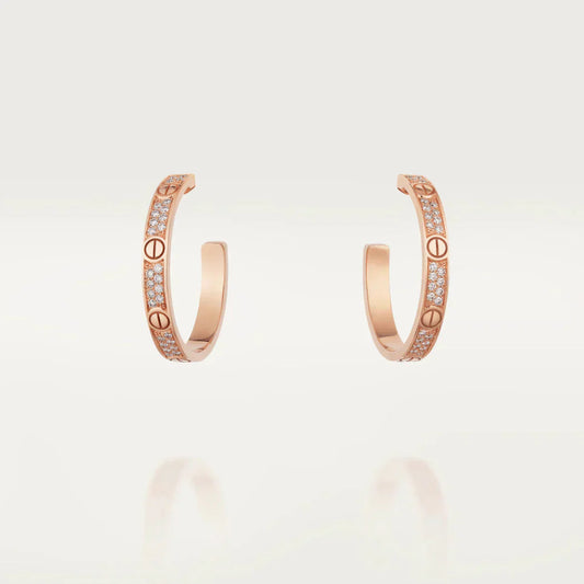 [Love Lucky]LOVE DIAMANT-KREOLEN AUS ROTGOLD