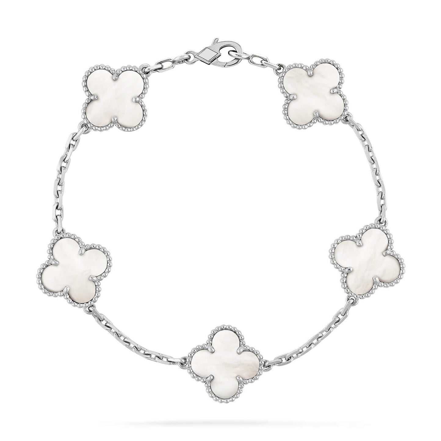 [Love Lucky]CLOVER SILBER MOP 5 MOTIV ARMBAND 